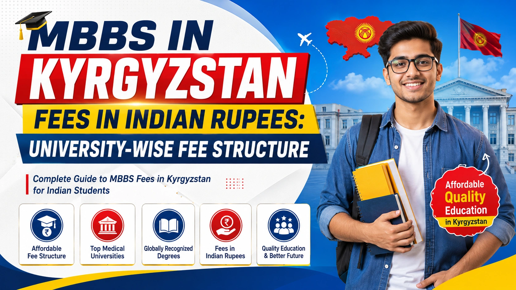 MBBS in Kyrgyzstan Fees in Indian Rupees: University-Wise Fee Structure